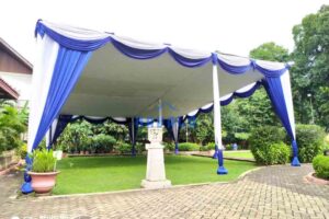 Tenda Plafon VIP Sayap Tiang Dekorasi Tenda Plafon Sayap Dekorasi