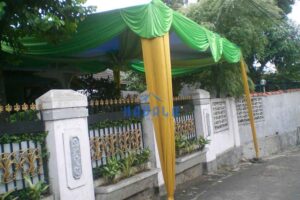 Tenda Semi Dekorasi Nuansa Putih Hijau Gold Tenda Semi Dekorasi Nuansa Putih Hijau Gold