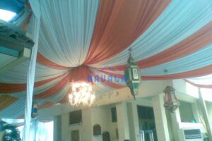 Tenda Dekorasi Nuansa Putih Oranye Tenda Dekorasi Nuansa Putih Oranye