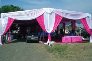 Tenda Dekorasi Nuansa Putih Pink Tenda Dekorasi Nuansa Putih Pink