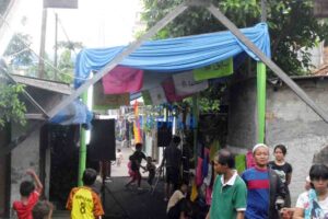 Tenda Plafon VIP Biru Hijau Stabilo Tenda Plafon VIP Biru Hijau Stabilo